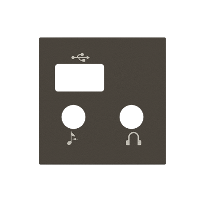 [2CLA226830N1801] Cover plate for I/O + USB + Bluetooth module - 2M - Anthracite