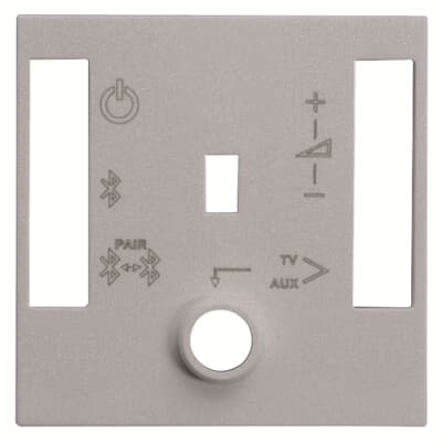 [2CLA226840N1301] Cover plate for BT sound module - 2M - Silver