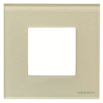 [2CLA227100N3502] Frame 1-gang / 2-modules - Noble - Pearl Glass