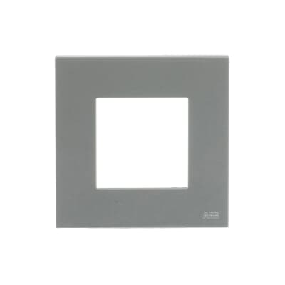 [2CLA227110N1302] Frame 1-gang / 2-modules - Basic - Silver