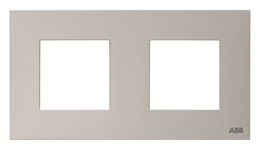 [2CLA227200N1302] Frame 2-gang / 2+2-modules - Silver