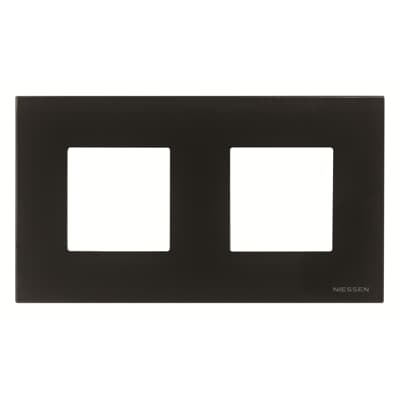 [2CLA227200N3102] Frame 2-gang / 2+2-modules - Noble - Black Glass
