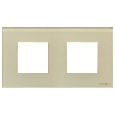 [2CLA227200N3502] Frame 2-gang / 2+2-modules - Noble - Pearl Glass