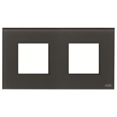 [2CLA227200N3802] Frame 2-gang / 2+2-modules - Noble - Graphite Glass