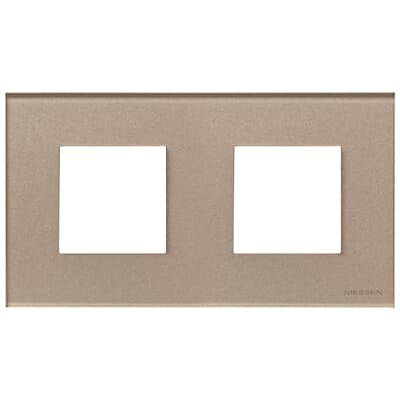 [2CLA227200N3902] Frames 2-gang / 2+2-modules - Noble - Champagne Glass