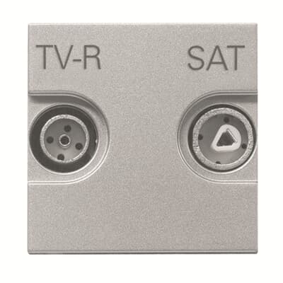 [2CLA227210N1302] Frame 2-gang / 2+2-modules - Basic - Silver