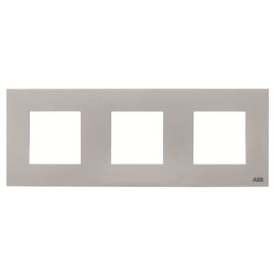 [2CLA227300N1302] Frame 3-gang / 2+2+2-modules - Silver