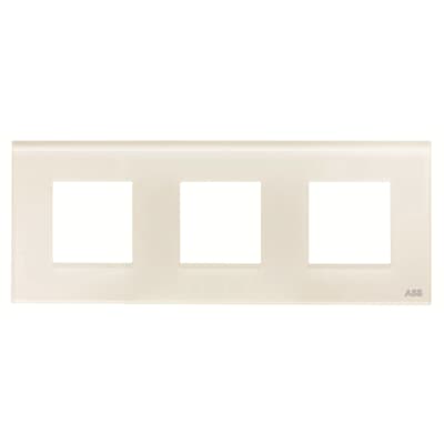 [2CLA227300N3002] Frame 3-gang / 2+2+2-modules - Noble - White Glass