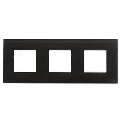 [2CLA227300N3102] Frame 3-gang / 2+2+2-modules - Noble - Black Glass