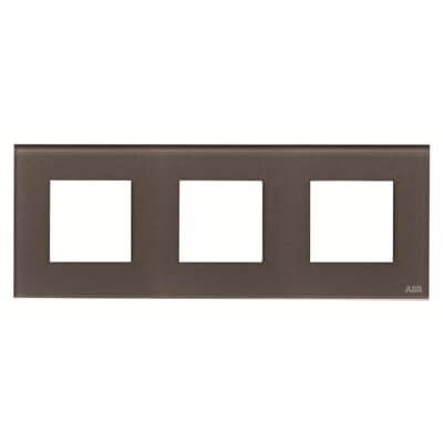 [2CLA227300N3702] Frame 3-gang / 2+2+2-modules - Noble - Coffee Glass