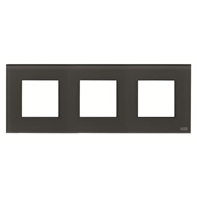 [2CLA227300N3802] Frame 3-gang / 2+2+2-modules - Noble - Graphite Glass