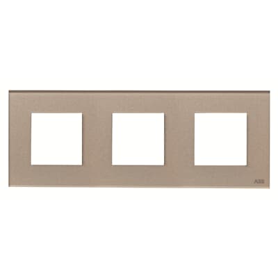 [2CLA227300N3902] Frames 3-gang / 2+2+2-modules - Noble - Champagne Glass