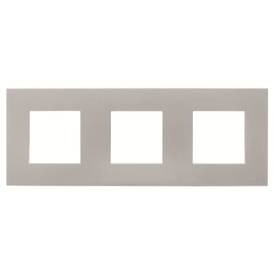 [2CLA227310N1302] Frame 3-gang / 2+2+2-modules - Basic - Silver