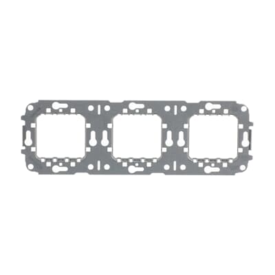 [2CLA227390N1001] 3-gang mounting plate for European box