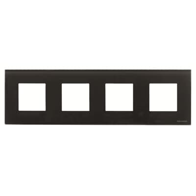 [2CLA227400N3102] Frame 4-gang / 2+2+2+2-modules - Noble - Black Glass