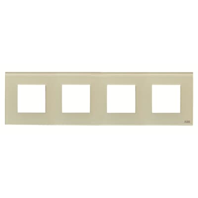 [2CLA227400N3502] Frame 4-gang / 2+2+2+2-modules - Noble - Pearl Glass
