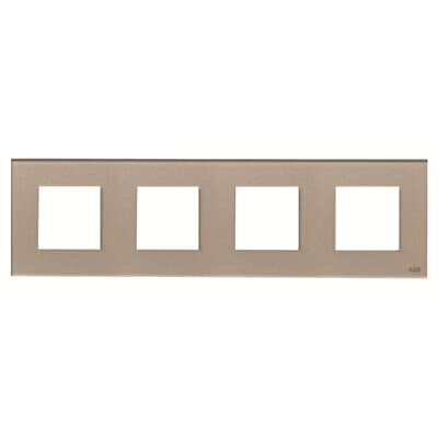 [2CLA227400N3902] Frames 4-gang / 2+2+2+2-modules - Noble - Champagne Glass