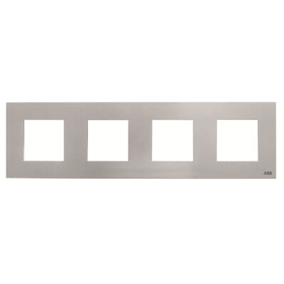 [2CLA227410N1302] Frame 4-gang / 2+2+2+2-modules - Basic - Silver