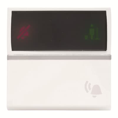 [2CLA228040N1101] Bell push-button with DND/MUR LED indicator - 2M - White