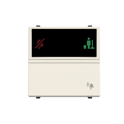 [2CLA228040N1201] Bell push-button with DND/MUR LED indicator - 2M - Total White