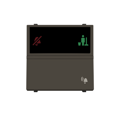 [2CLA228040N1601] Bell push-button with DND/MUR LED indicator - 2M - Total Anthrac
