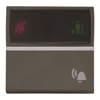 [2CLA228040N1801] Bell push-button with DND/MUR LED indicator - 2M - Anthracite