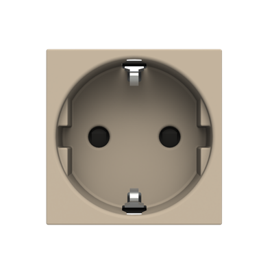 [2CLA228800N1901] Schuko socket outlet - 2M - Champagne