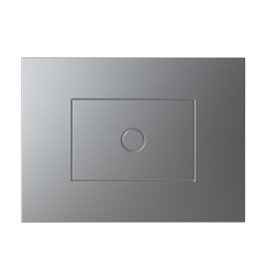 [2CLA237010N1302] Frame - Blank for 3-module box - Silver