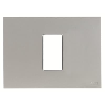 [2CLA237110N1302] Frame - 1-gang / 1-module - Silver