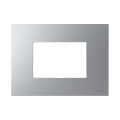 [2CLA237310N1302] Frame - 1-gang / 3-modules - Silver