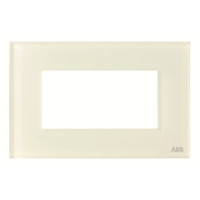 [2CLA237400N3002] Frame - 1-gang / 4-modules - Noble - White Glass