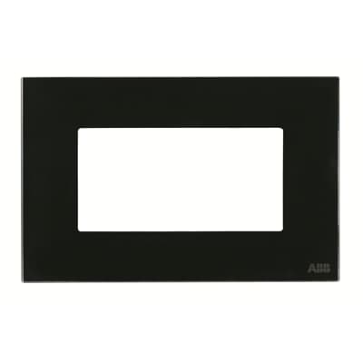 [2CLA237400N3102] Frame - 1-gang / 4-modules - Noble - Black Glass