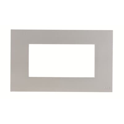 [2CLA237410N1302] Frame - 1-gang / 4-modules - Silver