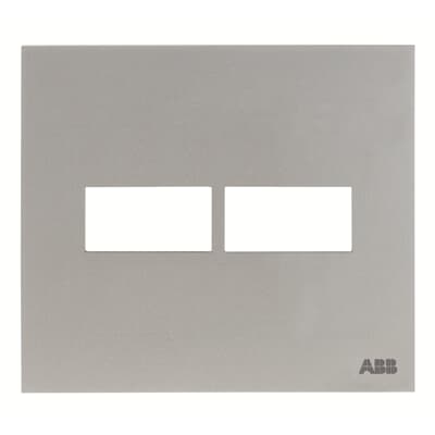 [2CLA267110N1302] Frame - 2-gang / 1+1-modules - Silver