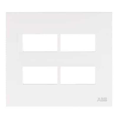 [2CLA267240N1102] Frame - 4-gang / 1+1+1+1-modules - White