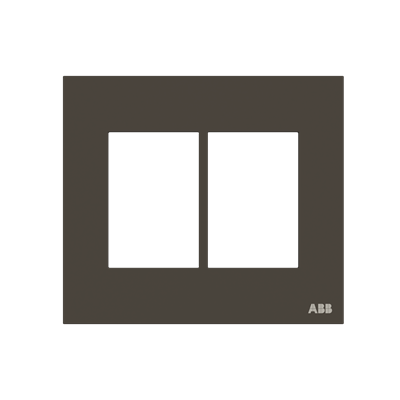 [2CLA267360N1802] Frame - 2-gang / 3+3-modules - Anthracite