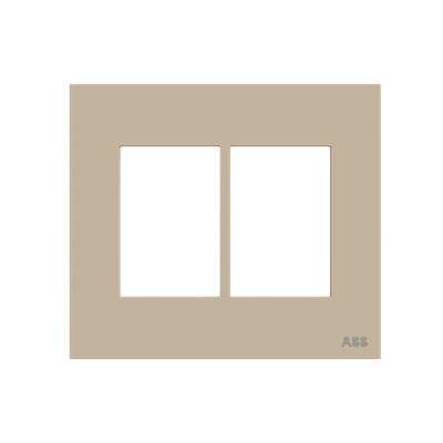 [2CLA267360N1902] Frame - 2-gang / 3+3-modules - Champagne
