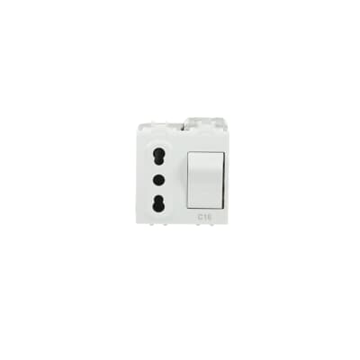 [2CSK1324CH] 2P+E socket outlet,16A - 250V,interlocked withMCB, P17/11