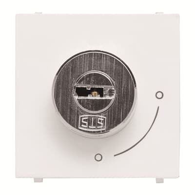 [2CLA225320N1101] Key push button 1-way, 2 positions, SP - 2M - White