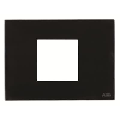 [2CLA237200N3102] Frame - 1-gang / 2-modules - Noble - Black Glass