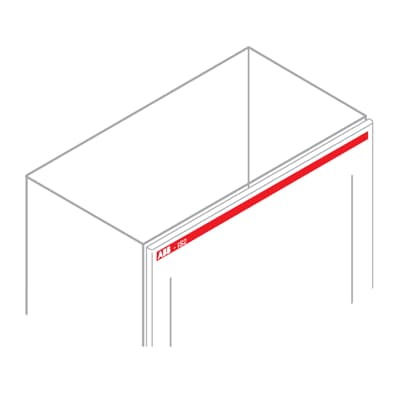 [EV1157] N.5 Red Stripes "ABB-IS2 LOGO" W=1000MM