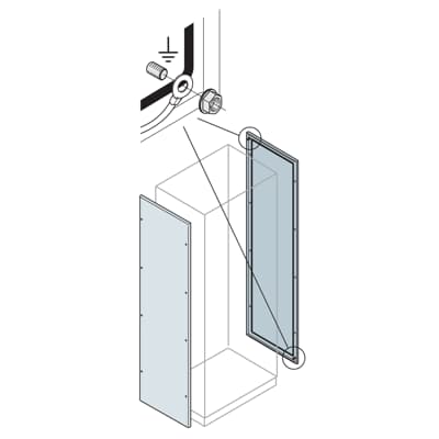 [EL2060K] Pair of blind side panels 2000x600mm (HxD)